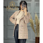 کت مدل روناک پارچه چهارخونه شنلی کد 128-پالیز مانتو (6)
