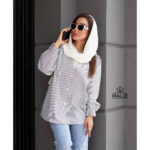 مانتو چشمک لنین راه راه کد 606