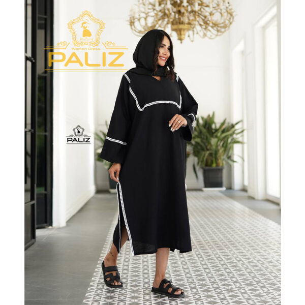 مانتو آیلین کرسپو مشکی کد 723