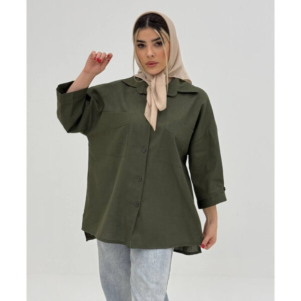 مانتو سمیرا لینن کج راه کد 746