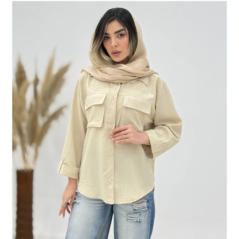 شومیز روبی شانتون زیپی کد 2107