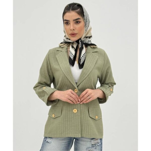 کت بنفشه لنین ژاکارد کد 2099