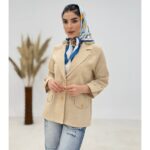 کت بنفشه لنین ژاکارد کد 2099