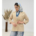 کت بنفشه لنین ژاکارد کد 2099