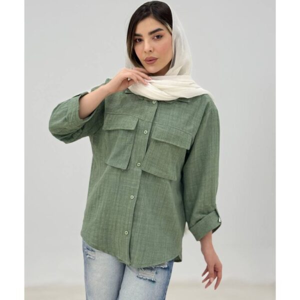 شومیز روبی شانتون زیپی کد 2107