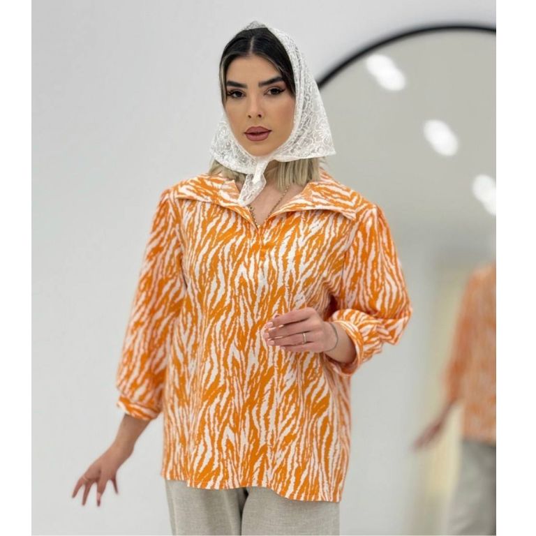 شومیز لاله ینزی گلدار کد 2098