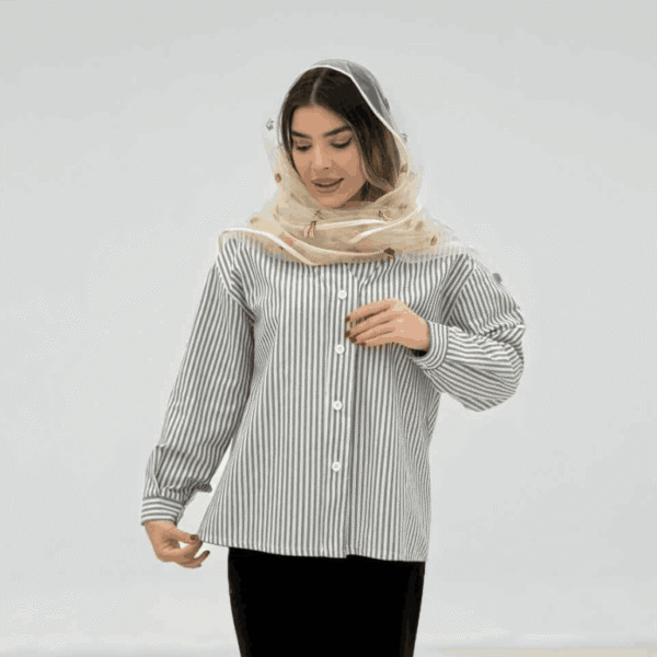 شومیز طناز لنین راه راه کد 2179