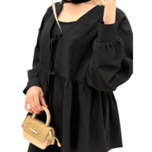 شومیز هایلی ویو مشکی کد 2168