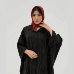 شومیز شانتون آبشاری مشکی کد 300305