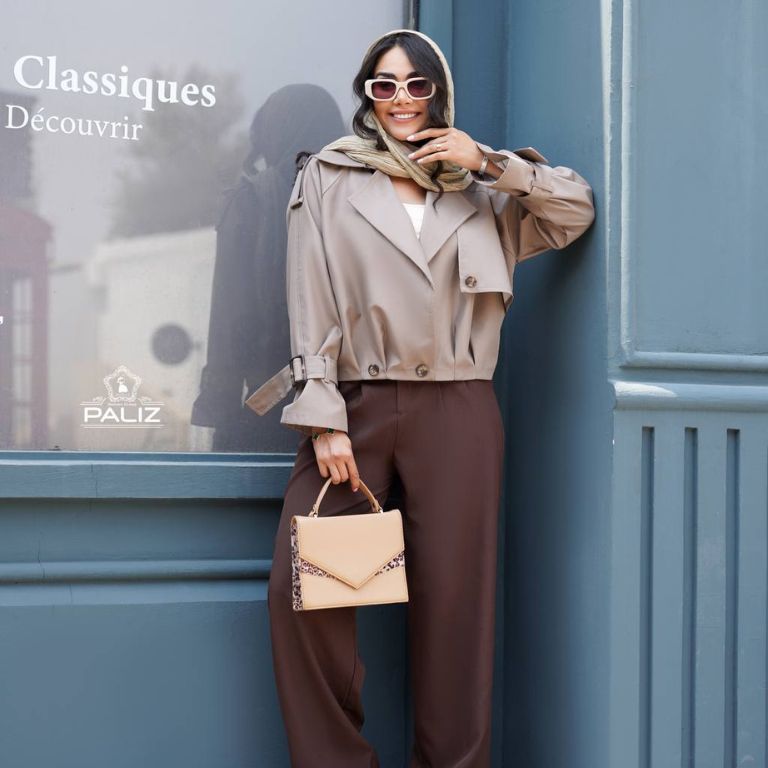 ترنچ کت سرین سانتانا کد 0041