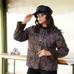 کت آهو روناک پلنگی آستردار کد 0097