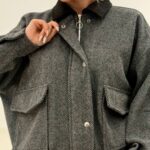 ترنچ کت سوین روناک جناغی و فوترکش کد 0080