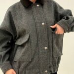 ترنچ کت سوین روناک جناغی و فوترکش کد 0080