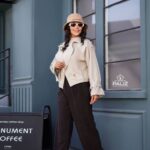 ترنچ کت سما سانتانا کجراه آستردار کد 0101