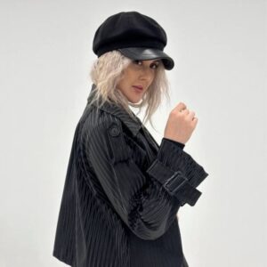 کت آریانا چرم 3 بعدی آستردار کد 0115