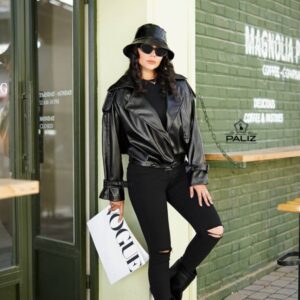 کت مینو چرم آستردار کد 0108