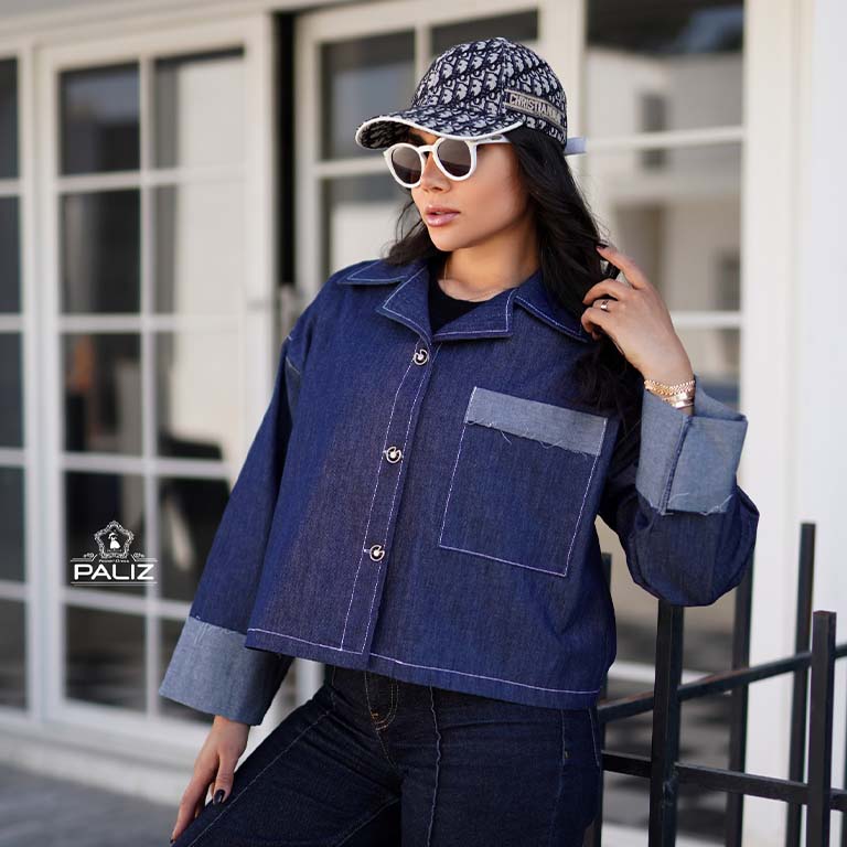 شومیز اگنس جین کاغذی کد 0168