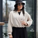 شومیز دافی کرپ جی 2 کد 0174