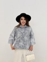 شومیز آنیتا لینن راه راه کد 0272