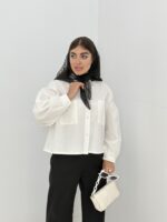 شومیز تینا جنس پارچه لنین - کد0233