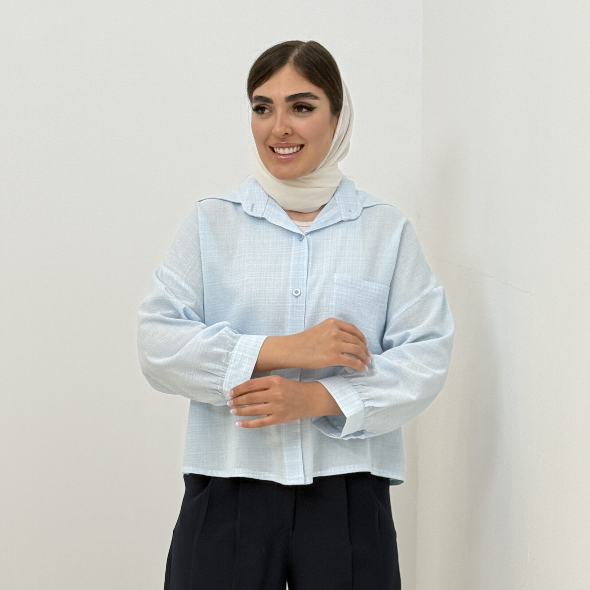 0300_3 شومیز مدل سونیا لنوین - کد 0300