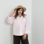 شومیز مدل ثمین لنین راه راه - کد 0256