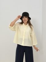 شومیز مدل روشان پری سیلک کد 0305 - Image 4