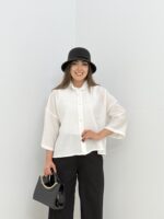 شومیز مدل روشان پری سیلک کد 0305 - Image 2