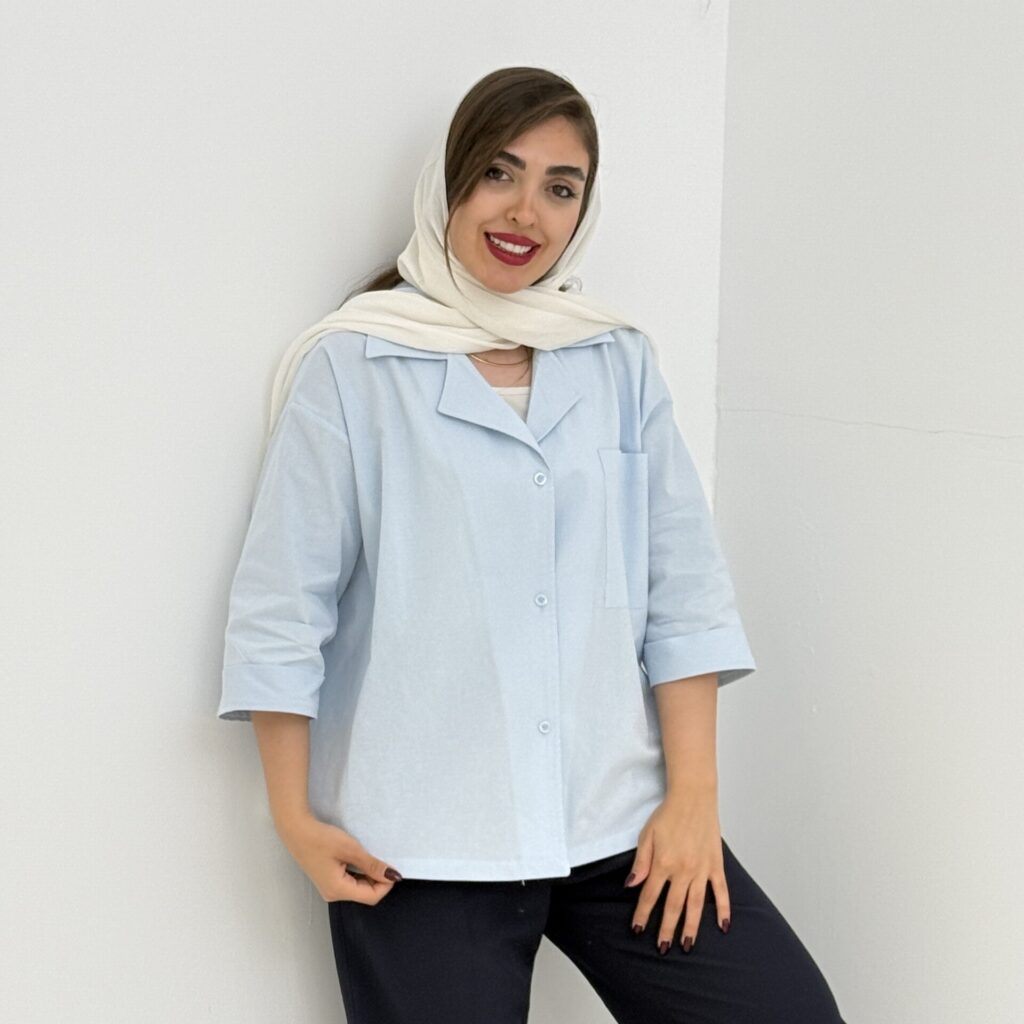 شومیز مدل دیبا لنین - کد 0307