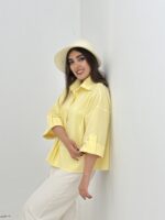 شومیز مدل ستین لنوین - کد 0308